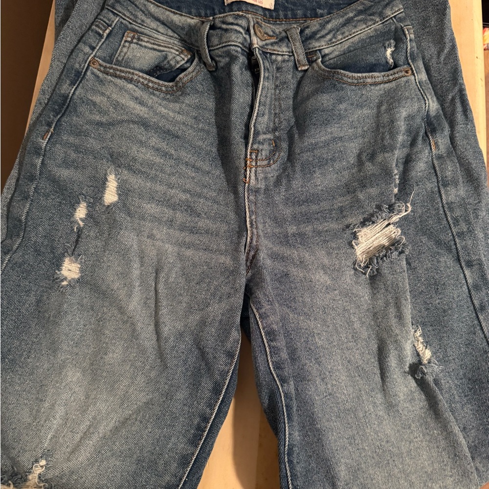 Kohl's Light Blue Distressed Boyfriend Jeans